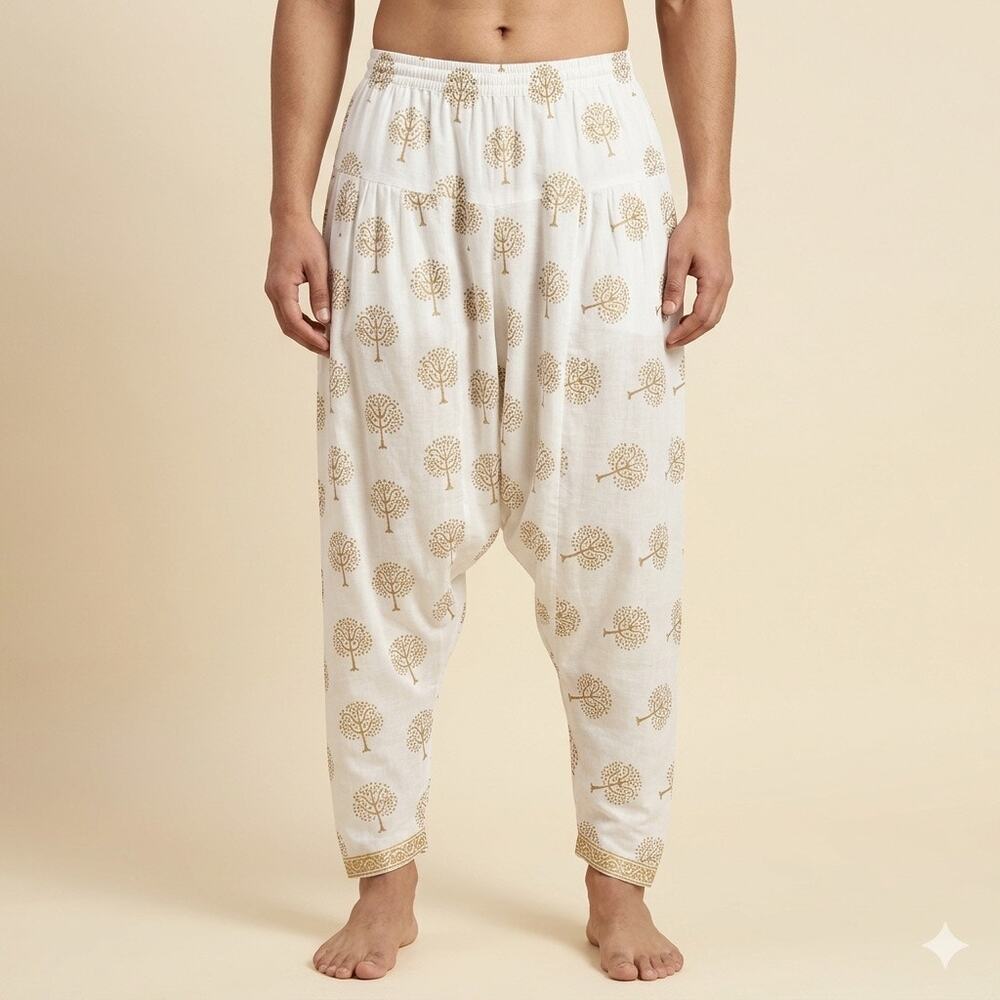 173-Unbranded Cotton Harem Pants / Waist 15-22”